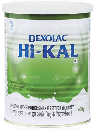 Dexolac Hi Kal 6 To 24 Months Follow Up Formula Powder Tin 400Gm